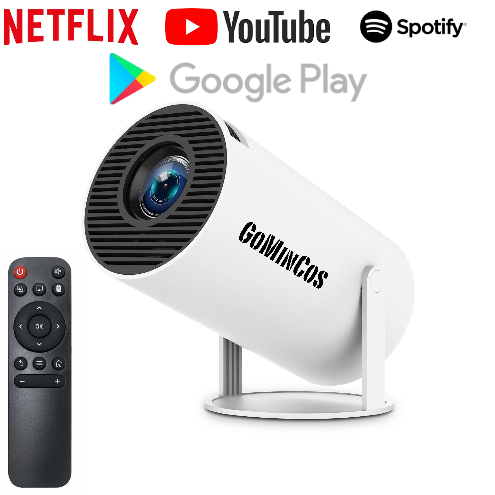 Videoproiector Smart Portabil – Proiector Mini cu Conexiune Wireless pentru Acasă și Birou